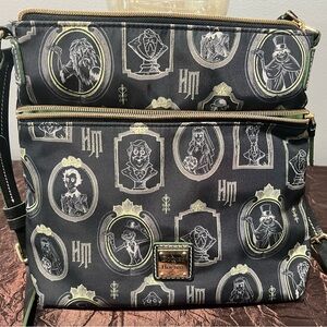 Disney Dooney & Bourke Haunted Mansion Nylon Portraits Crossbody Handbag
